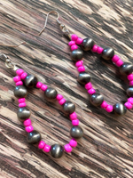 Hand Beaded Teardrop Earrings