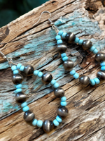 Hand Beaded Teardrop Earrings