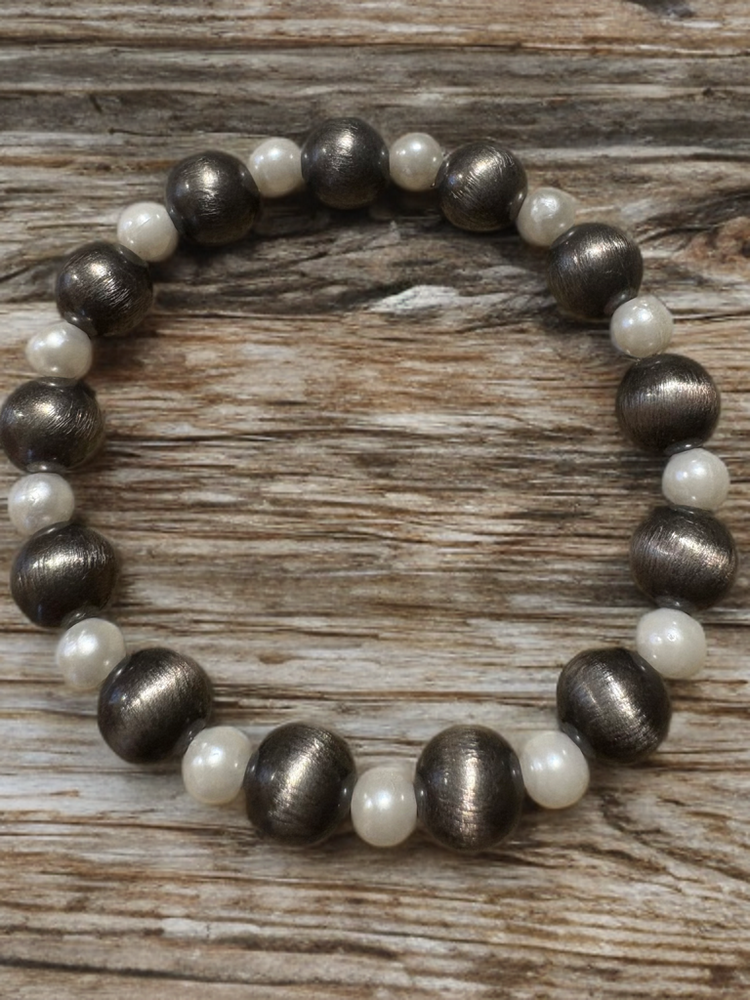 Hand Beaded Elastic Bracelet