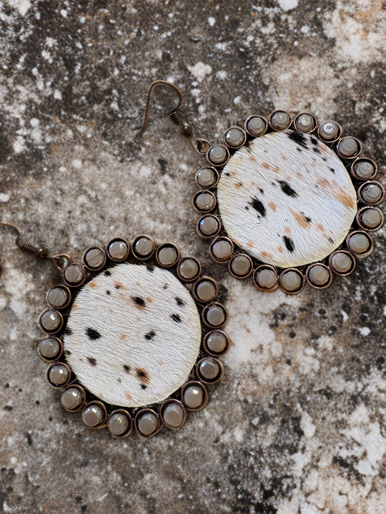 Bling And Speckled Fab Earrings