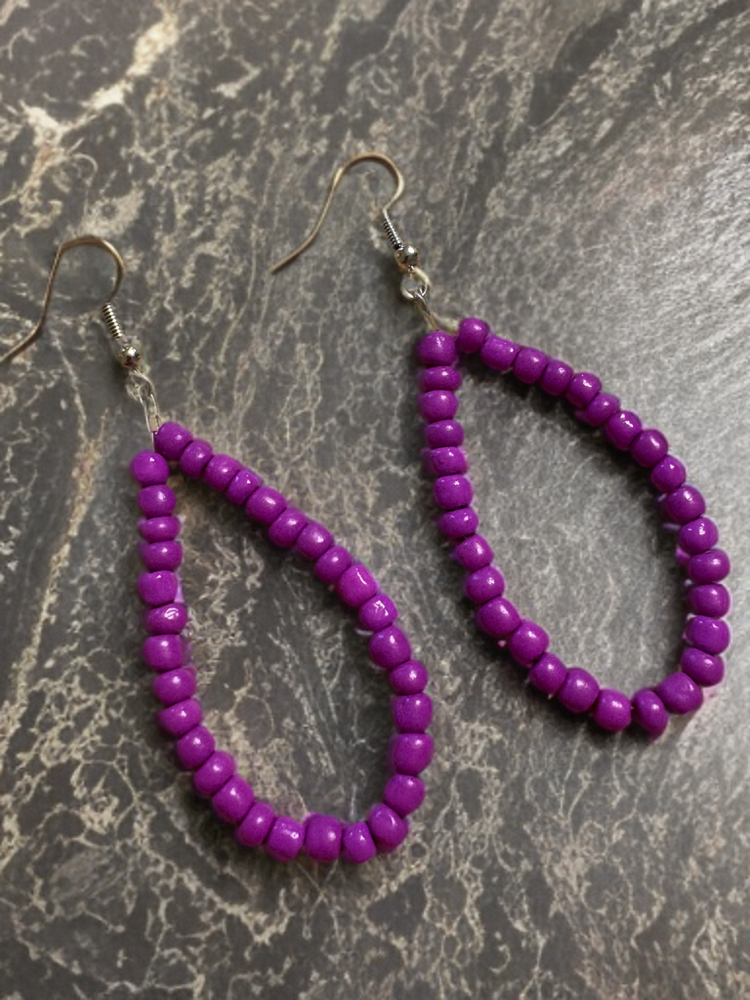 Hand Beaded Earrings