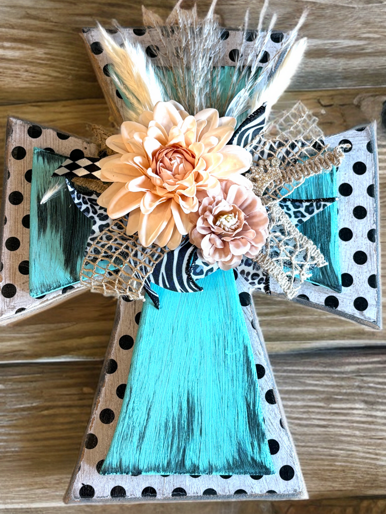 Turquoise Paradise Boho Cross