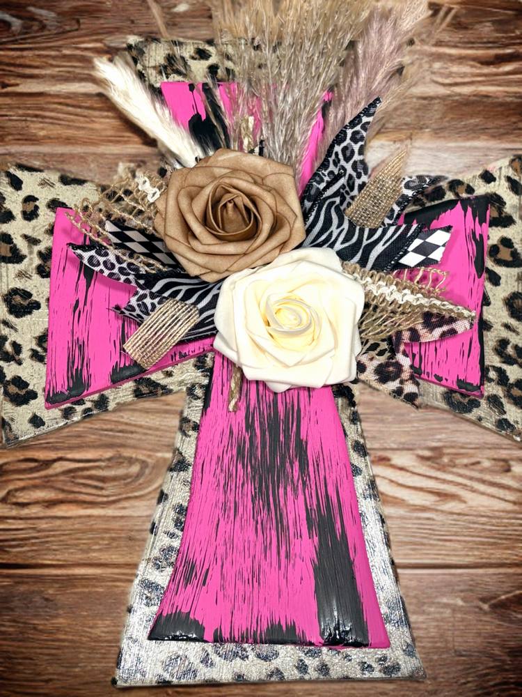 Hot Pink Boho Cross