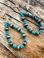 Hand Beaded Teardrop Earrings