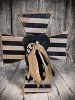 Rustic Striped Cross